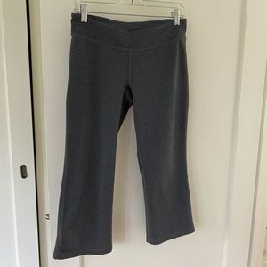 Grey Flare Capri Leggings
